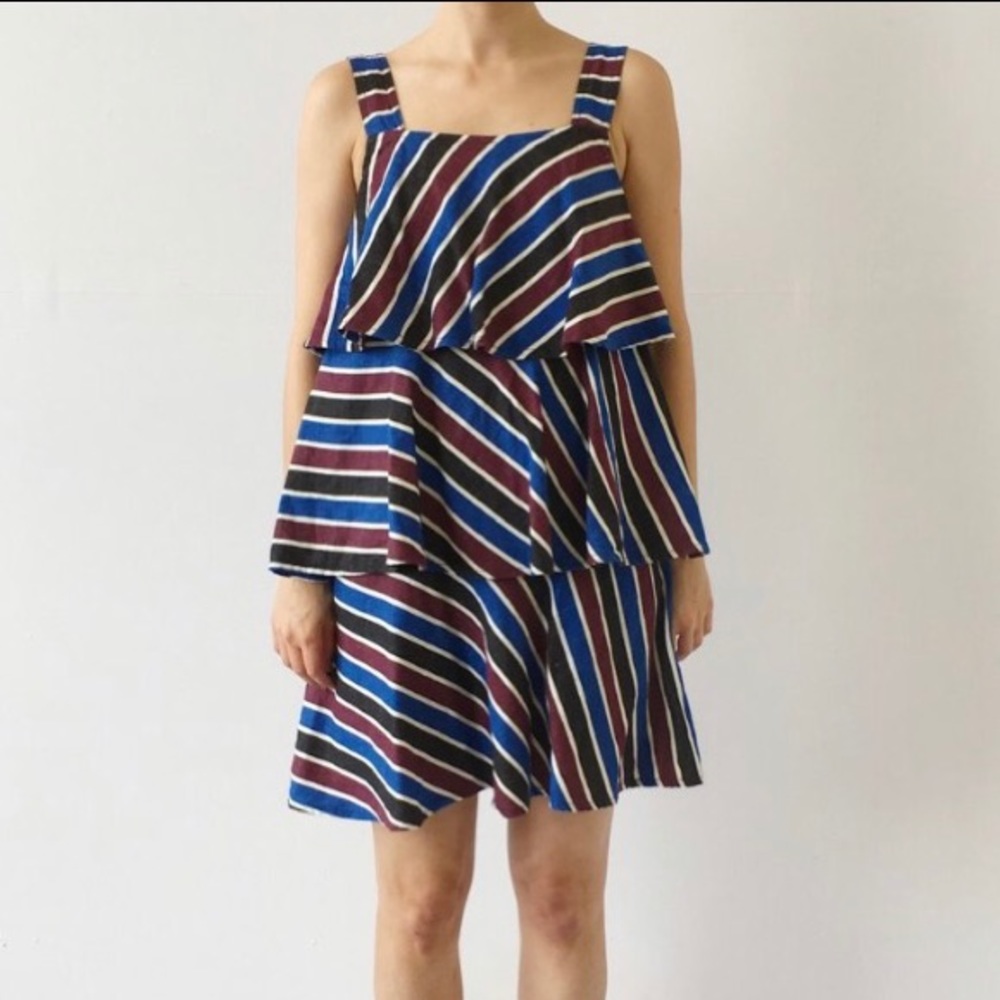 Ace & Jig Simone Expo Stripe Tiered Ruffle Dress